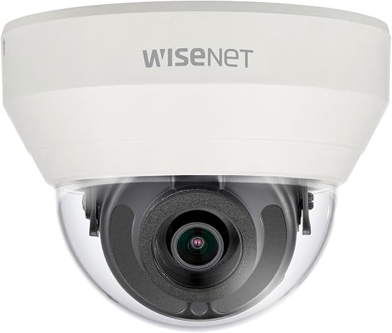 Hanwha Techwin HCD-6010 HD+ 2MP WDR AHD, CVI, TVI, CVBS Dome Camera with 2.8mm Fixed Lens, BNC Connection
