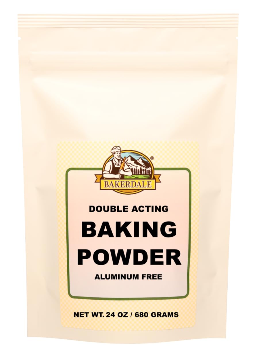 Bakerdale Double Acting Baking Powder, 24 oz Resalable Stand Up Pouch