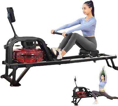 Water Rower Rowing Machine,Rowing Machine,400 lbs Max Load Rowing Machines for Home Use,Row Machine,Row Machine Exercise with Digital Monitor Large Tablet Holder