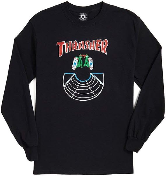 Thrasher Doubles Long Sleeve Shirt (Medium) Black