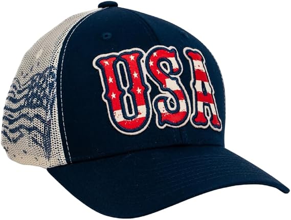 CAPX USA Baseball Hat Model X07 Slight Curve Bill Snapback Hat