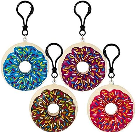 2.75 inches Squish Donut Clip Ons, Case of 12