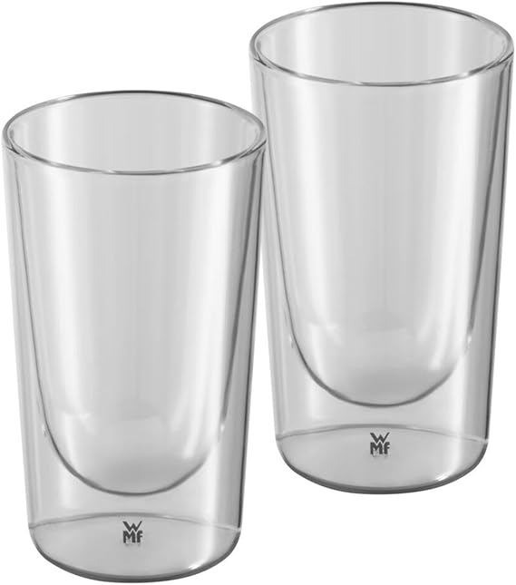 WMF Kineo 2 Parça Latte Macchiato Bardağı Seti, Kristal Cam, Çift Cidarlı, Isıya Dayanıklı, Bulaşık Makinesinde Yıkanabilir