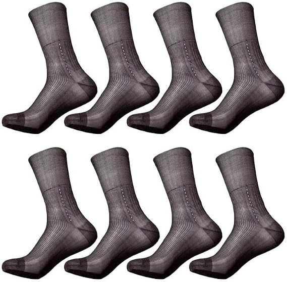 Men's Socks, Ultra Thin Breathable Mens Dress Socks Super Soft Lightweight Socks for Men 8 Pack