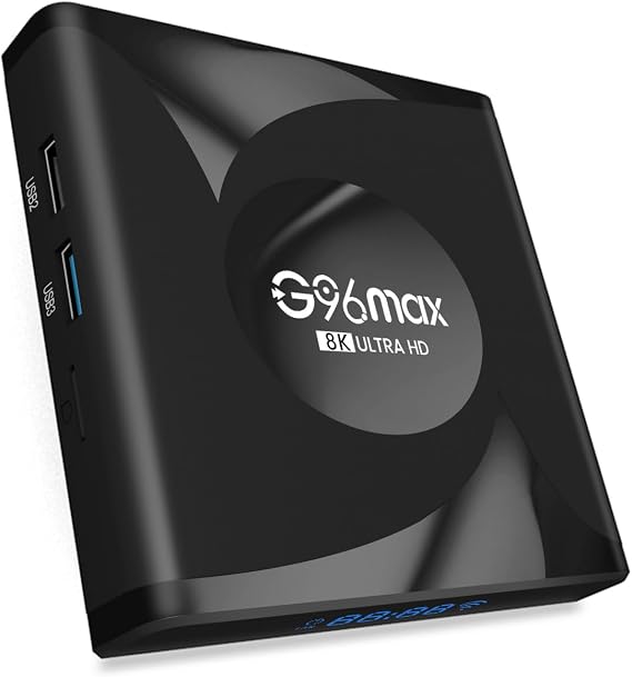 CHROX Android TV Box 13.0, G96maxR8 Smart TV Box 4GB RAM 64GB ROM, Android Box 100/1000M Ethernet LAN Support 2.4G/5.8G WiFi6 BT5.0 H618 Chip 3D/4K Video Set-Top TV Box,2gb+16gb