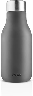 EVA SOLO | Liquid Soap Squeeze Dispenser 7oz | Decorative Soft Silicone Dispenser | Danish Design & Functionality | Elephant Grey