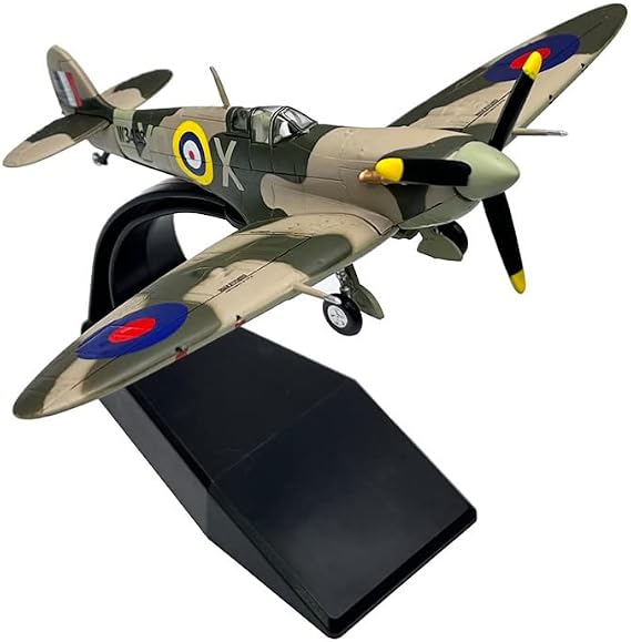 1/72 Scale WWII British Spitfire Fighter Plane Diecast Metal Airplane Aircraft Model Ornament