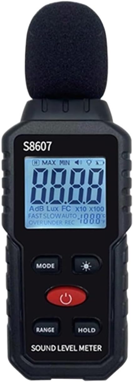 Digital Sound Level Meter 30-130dB Digital Sound Level Meter DB Measuring Instrument Mini Sonometer Decibelimetro Portable Noise Decibel Monitor for Indoor/Outdoor Uses