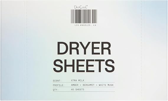 DedCool, Dryer Sheets in Xtra Milk, Fabric Softener, 40ct