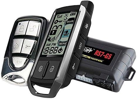 Crimestopper Rs7-G5 Cool Start 2-Way Fm/Fm LCD Paging Remote-Start & Keyless-Entry System with Trunk Pop