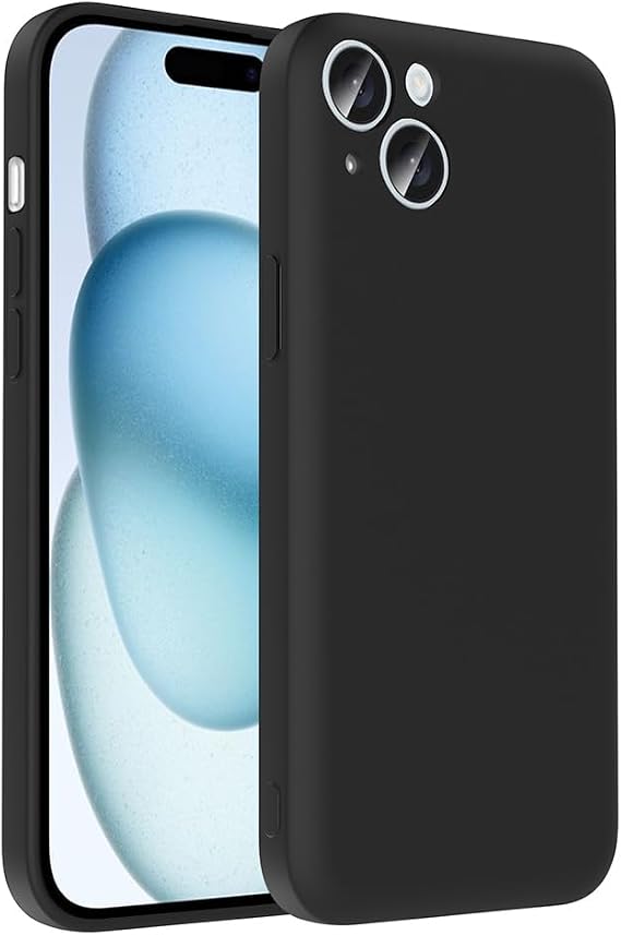 Zore Apple compatible iPhone 15 Case Camera Protected Card Holder Chamber Zore Vitra Cover Black