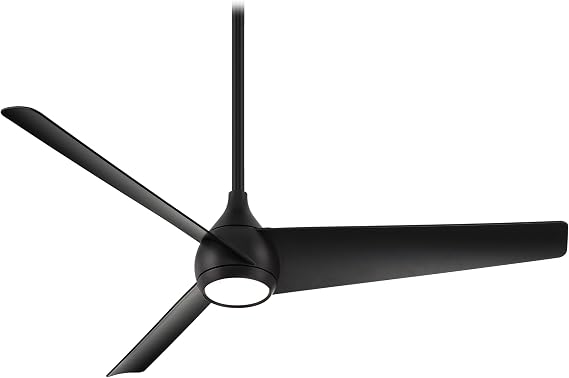 MINKA-AIRE F678L-CL Twist 52" Ceiling Fan with LED Lights and Remote Control, Coal