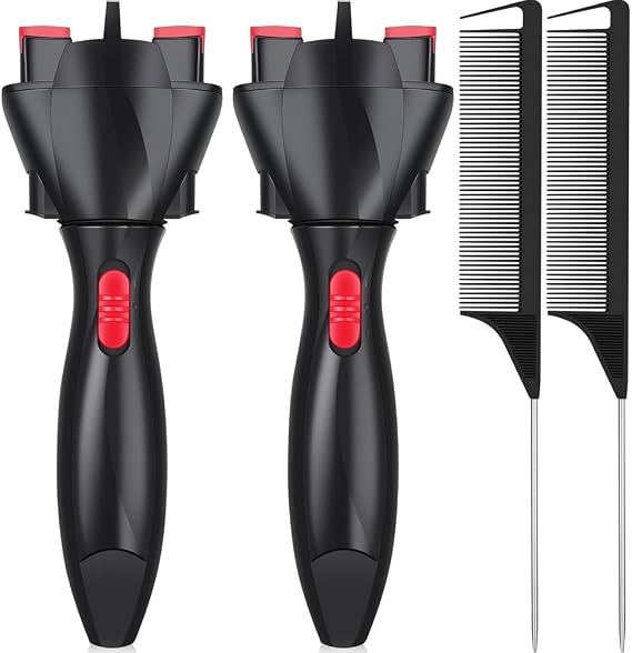 Automatic Braid & Rat Tail Comb Set Automatic Hair Twister Automatic Braiding Machine DIY Hair Styling Tools for Women