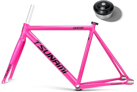 700C Fixed Gear Bike Frameset 49CM /52CM /55CM/ 58CM C Brake Quick Release 100/120mm Bikes Frame Aluminum Alloy Racing Track Frames With Fork