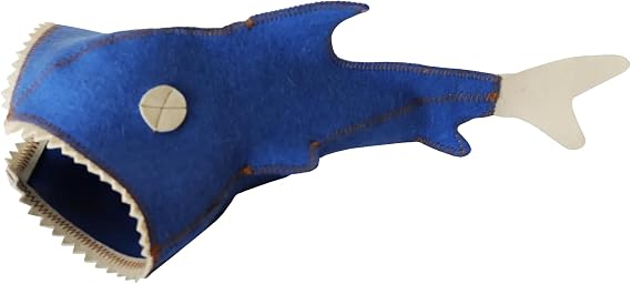 Wool Felt Sauna Hat - Fish Shape