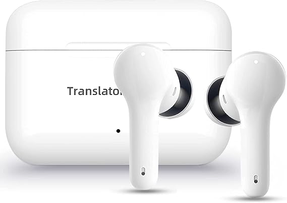 ANFIER Language Translator Earbuds M6 Support 71 Languages & 56 Accents 0.5s Real Time Translation, for Music and Calling, Wireless Translator Device with APP Fit iOS & Android