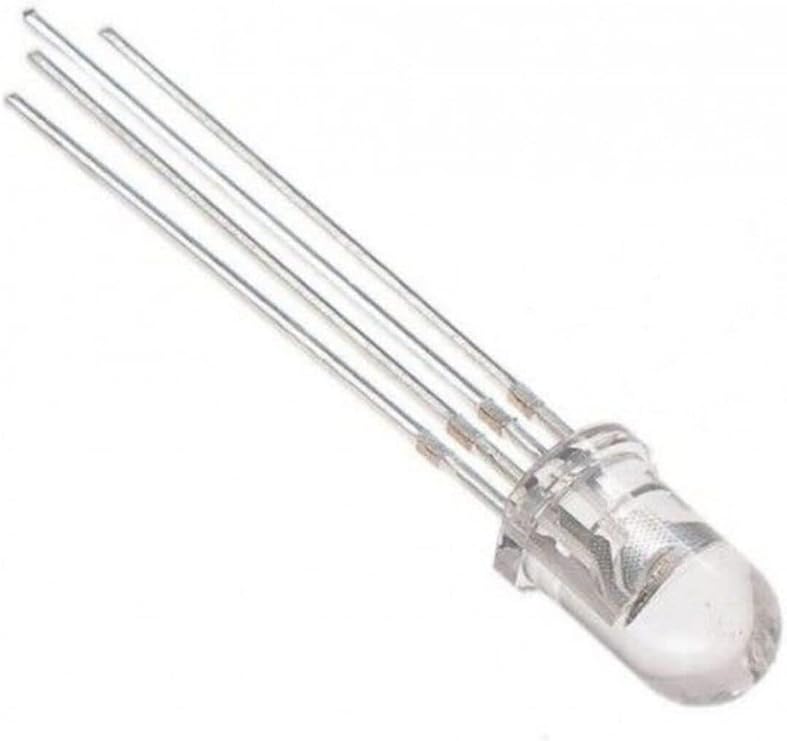 Rgb Led 5mm Şeffaf Anot 4 Bacaklı Raspberry 5 Adet