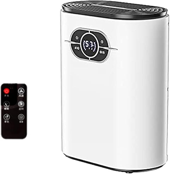 Compact Deshumidificador, Electric Mini Dehumidifier, Quiet Moisture Absorber, Digital Humidity Display, with Remote Control, Auto Shut Off for Home, Kitchen, Bedroom, Office