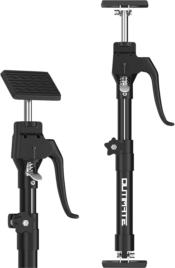 Cabinet Jacks for Installing Cabinets Updated, 40-60 CM Third Hand Tools Adjustable Support Poles with 3rd Hand Support System for Upper Cabinet Installation, 90 KG Capacity, 1 PC