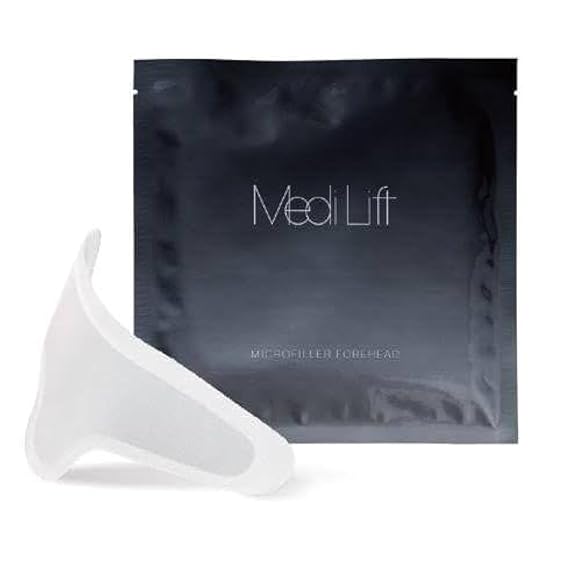 Medi Lift Microfiller Forehead Patch - Hyaluronic & Collagen Infused Anti-Wrinkle Patches for Overnight Facial Lines Smoothing & Skin Firming - Wrinkles Treatment for Women and Men