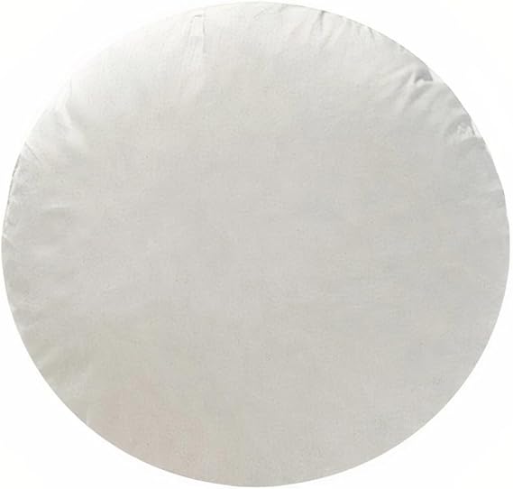 Round Duck Feather Cushion Sofa Decorative Pads Inserts Fillers Fuller Scatters Pillow (12"(30cm))