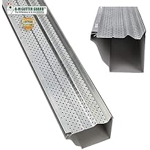A-M Gutter Guard Premium Heavy-Duty Lifetime Quality Aluminum - Leaf & Debris Protection, (5 Inch - 200 Feet, Mill Finish) - DIY Easy - Made in The USA