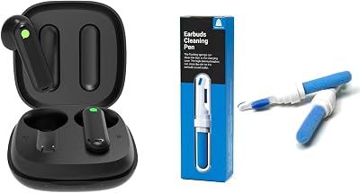 Timekettle WT2 EdgeW3 Translator Device-Bidirection Simultaneous Translation, Translator Earbuds with 40 Languages, Online Version, Black Bundle with 1 Earbuds Cleaning Pen