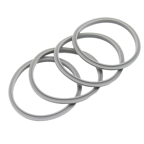 Blender Rubber Seal Ring Gasket Replacement for Nutribullet 600/900 Series, 4-Pack Food-Grade Silicone Leak-Proof O-Ring Accessories Compatible with 600W & 900W Blenders