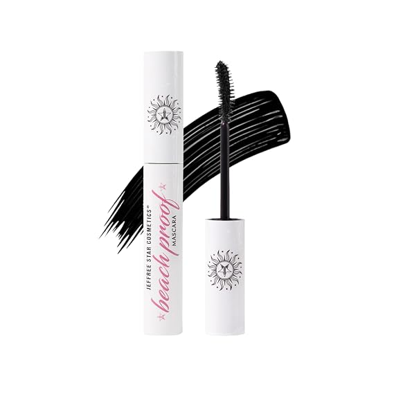 Jeffree Star Cosmetics BeachProof Mascara, Water-Resistant, Curling and Lengthening, 0.2 fl oz (Black)