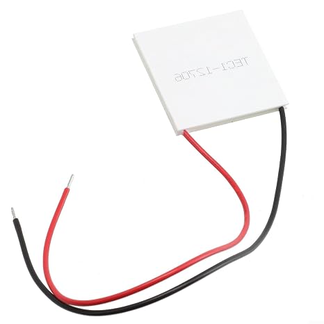 Thermoelectric Cooler Module TEC1-12706 Peltier Plate 12V 60W Heatsink for DIY Cooling Systems Refrigeration Power 50-60W Operating Temp -30C to 70C 40x40x4mm