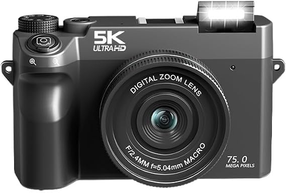 Evoluir Digital Camera(Black 5K+64G card)