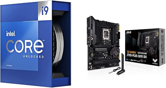 Intel Core i9-13900K Desktop Processor & ASUS TUF Gaming Z790-Plus WiFi D4 LGA 1700(Intel12th&13th Gen) ATX Gaming Motherboard