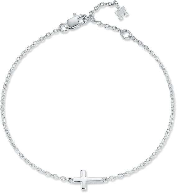 Mini Cross Bracelet, Silver