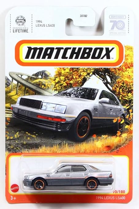 2023 #093 1994 Lexus LS400 Silver Matchbox <70 YEARS>