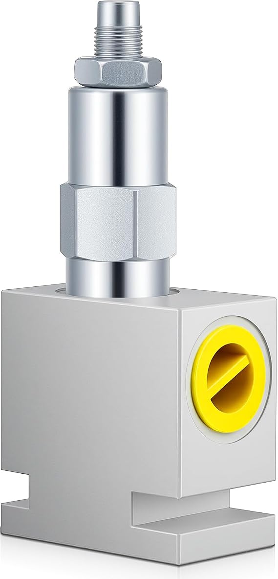 Adjustable Aluminum Pressure Relief Valve, 20 Gpm; 3000 Psi; #8 Sae (3/4-16 Orb), Hydraulic Pressure Control Valve for Systems and Pumps