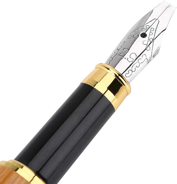 Calligraphy Art Fountain Pen Gothic Arabic Italian Writing Broad Nib for Calligraphy Artists Students - Bamboo Plywood Handle 2.9mm Nib