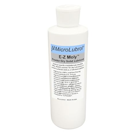 Powder Dry Lubricant, 10 oz (283 gm), 100% Molybdenum Disulfide, MIL-M-7866, Made in USA, Compare to Z Powder