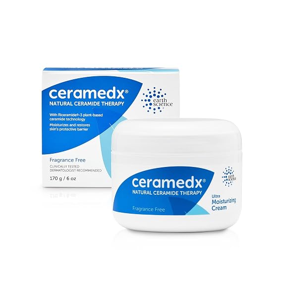 Ceramedx - Ultra Moisturizing Natural Ceramide Cream Unscented for Dry, Sensitive Skin (6 oz.)