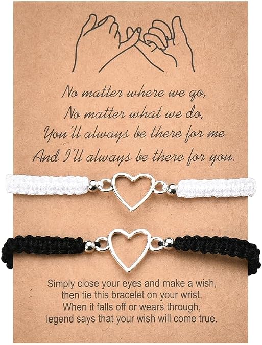 Valentines Day Matching Bracelets for Bf and Gf Couple Long Distance Relationship Gifts for Girlfriend Boyfriend Gifts for Birthday Husband Wife Wedding Anniversary Birthday Gifts Fiance Bracelets for Him Her