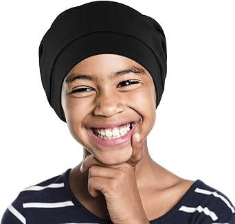 Girls Satin Lined Slouchy Beanie Cap with Premium Elastic Band