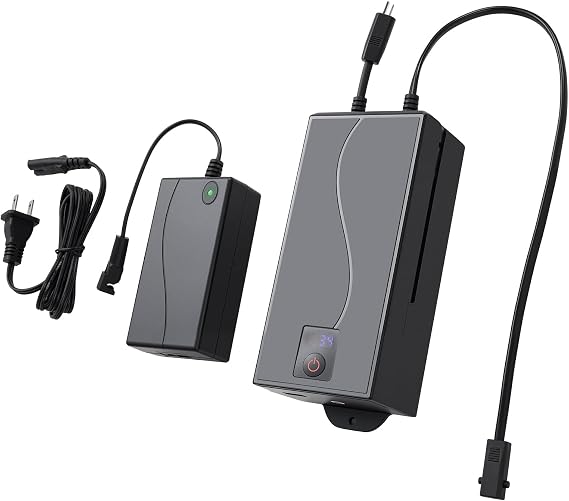 VEVOR 5000 mAh Battery Pack for Reclining Furniture with Adapter, Rechargeable Recliner Battery Kit with Universal 2-Pin Connector and LED Screen, for Recliner, Sectional, Couch, Sofa & Lift Chair