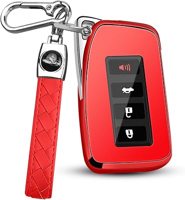 for Lexus Key Fob Cover with Keychain, Soft TPU Full Protection Key Shell Case for 2013-2021 ES is GS NX LS RX RC GX LX 570 200 250 350 460 300 F 450h 600h Smart Key