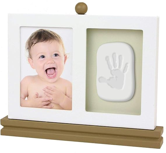 Casting Kit - Baby Keepsake & Dog Paw Print Kit for Newborn - Inkless Plaster for Foot & Hand - Safe Cast Mold Impression Kits Footprint or Handprint - Brown
