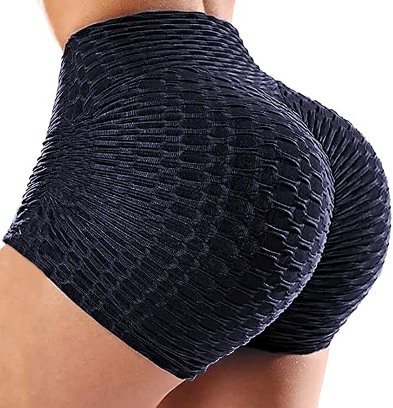 SEASUM Workout Booty Shorts for Women Scrunch Butt Lifting Yoga Short High Waist Sports Lounge Leggings XS