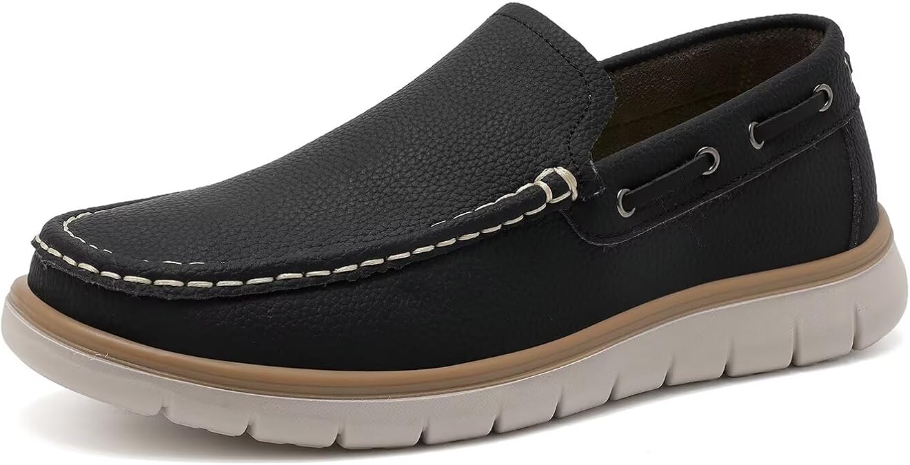 Cheval Men's Slip-on Boat Shoes Casual Loafers, Comfortable Lightweight Walking Shoe for Office Driving