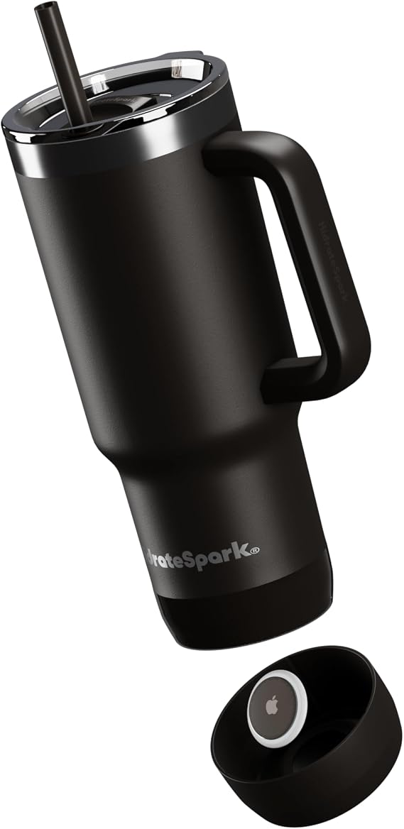 Hidrate Spark 30oz Tumbler with Silicone Boot - Air Tag Compatible - Black