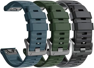 NotoCity Compatible with Fenix 6X Pro Band 26MM - Watch bands For Fenix 6Fenix 5XFenix 3HRTactixDescent MK1D2 Delta PXD2 CharlieBlackslatearmy green