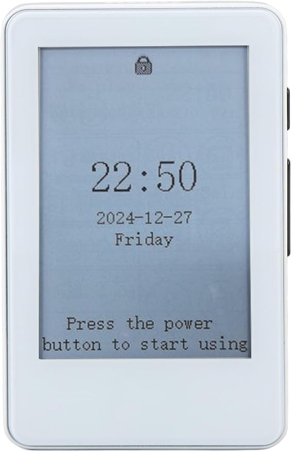 E-Book Reader, 2.7" Ink Screen Compact Lightweight E-Book Reader, Portable E-Book Reader Bluetooth MP3 Player, Expansion Memory Card to 128GB