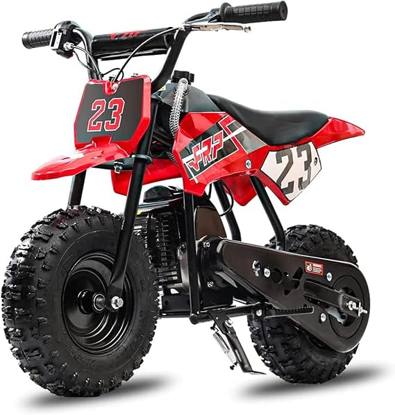 FRP DB002 50CC 2-Stroke Mini Kid Dirt Bikes, W/EPA Approved Gas Powered Engine, Upgrade Tires, Speed Up 20 Mph Weight Support 165 LB, for Kids