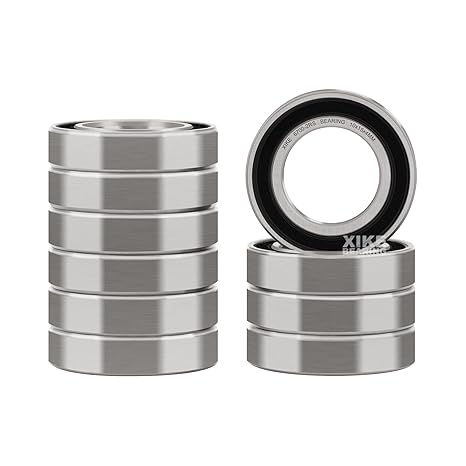 XIKE 10 Pcs 6700-2RS Bearings 10x15x4mm, Double Rubber Seals.